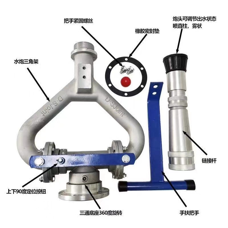 灑水車高射水炮（用于后平臺灑水車手持水炮，綠化噴灑水槍）