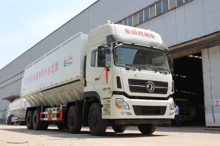 東風(fēng)天龍前四后八40立方散裝飼料車(chē)
